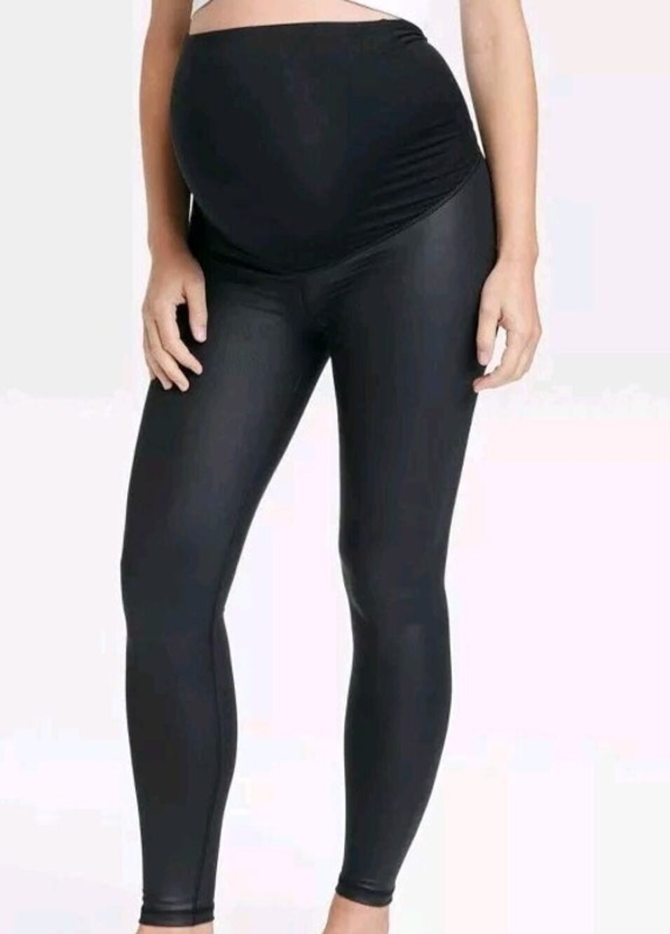 Isabel Black Active High Gloss Leggings XXL